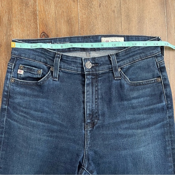 AG The Mari High Rise Slim Straight Leg Denim Jeans Blue - Picture 6 of 14